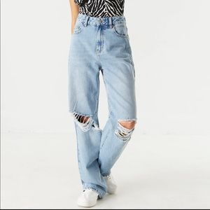 Charlotte Russe refuge baggy ripped jeans pistola 5 26
